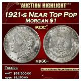 1921-s Morgan Dollar Near Top Pop $1 ms66+ SEGS