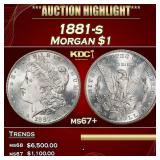 1881-s Morgan Dollar $1 ms67+ SEGS