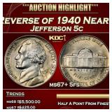 1939-p Reverse of 1940 Jefferson Nickel Near Top P