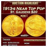 1913-s Gold St. Gaudens Double Eagle Near Top Pop