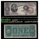 1890 $1 Treasury Note Edwin M Stanton Grades Selec
