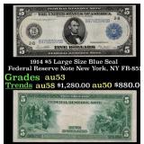 1914 $5 Large Size Blue Seal Federal Reserve Note