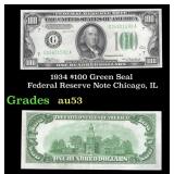 1934 $100 Green Seal Federal Reserve Note Chicago,