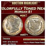 1883-cc Morgan Dollar Colorfully Toned Near Top Po
