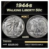 1944-s Walking Liberty Half Dollar 50c Grades ms65