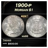 1900-p Morgan Dollar $1 Grades ms66