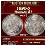 1890-o Morgan Dollar $1 ms65+ SEGS
