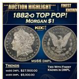 1882-o Morgan Dollar TOP POP! $1 ms66 dmpl SEGS