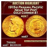1915-s Panama Pacific Gold Commem Dollar Near Top