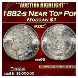 1882-s Morgan Dollar Near Top Pop $1 ms68 SEGS