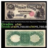 1880 $10 United States Note "Jackass Note" Grades
