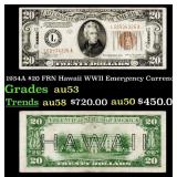 1934A $20 FRN Hawaii WWII Emergency Currency Grade