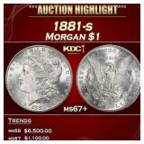 1881-s Morgan Dollar $1 ms67+ SEGS
