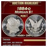1884-o Morgan Dollar $1 ms66+ DMPL SEGS