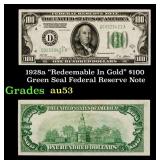 1928a $100 Green Seal Federal Reserve Note "Redeem
