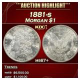 1881-s Morgan Dollar $1 ms67+ SEGS