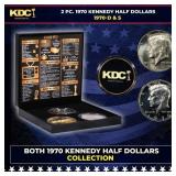 Complete 2 PC. 1970 Kennedy Half Dollar 50c set In