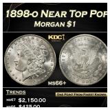 1898-o Morgan Dollar Near Top Pop $1 ms66+ SEGS