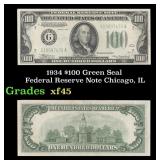 1934 $100 Green Seal Federal Reserve Note Chicago,