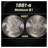 1881-s Morgan Dollar $1 Grades ms62