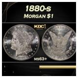 1880-s Morgan Dollar $1 Grades ms63+