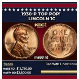 1930-p Lincoln Cent TOP POP! 1c ms68 rd SEGS
