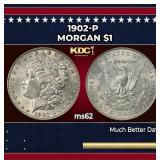 1902-p Morgan Dollar $1 Grades ms62