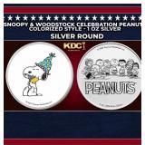 Snoopy & Woodstock Celebration Peanuts Colorized S