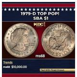 1979-d Susan B. Anthony Dollar TOP POP! $1 ms68 SE