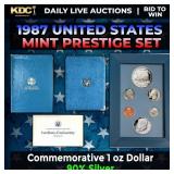 1987 United States Mint Prestige Proof Set 6 Coins
