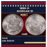 1899-o Morgan Dollar $1 Grades ms66