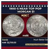 1900-s Morgan Dollar Near Top Pop $1 ms66 SEGS