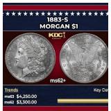 1883-s Morgan Dollar $1 ms62+ USCG