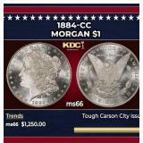 1884-cc Morgan Dollar $1 ms66 SEGS