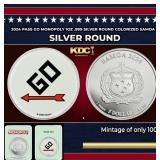 2024 Pass GO Monopoly 1oz .999 Silver Round Colori