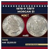 1878-p 7/8tf Morgan Dollar $1 ms65 SEGS