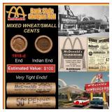 Lincoln Wheat Cent 1c Mixed Roll Orig Brandt McDon