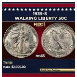 1935-s Walking Liberty Half Dollar 50c ms65 SEGS