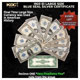 1x 1923 $1 Large Size Silver Certificate Grades VF