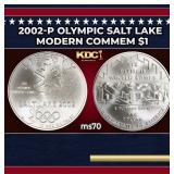 2002-p Olympic Salt Lake Modern Commem Dollar $1 m