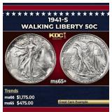 1941-s Walking Liberty Half Dollar 50c Grades ms65