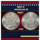 1897-p Morgan Dollar $1 Grades ms62