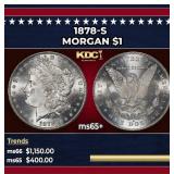 1878-s Morgan Dollar $1 Grades ms65+
