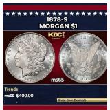 1878-s Morgan Dollar $1 Grades ms65