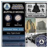 Buffalo Nickel Shotgun Roll in Old Bank Style 