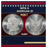 1879-s Morgan Dollar $1 Grades ms63+