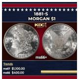 1881-s Morgan Dollar $1 ms66+ SEGS