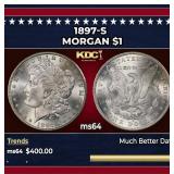 1897-s Morgan Dollar $1 Grades ms64
