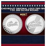 Chevrolet Original Logo (1911-1914) 1 oz .999 Silv
