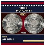 1881-s Morgan Dollar $1 Grades ms66